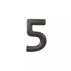 Date Number 5 v2 001 Low-poly 3D model
