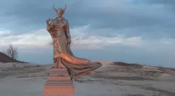 Female demon Statue 3D model