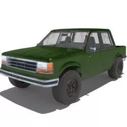 Ford Explorer 1992 - Custom build - Game ready Low-poly 3D model