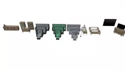 Furniture Pack 1 Low-poly 3D model