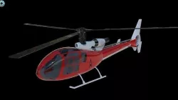 Gazelle helicopter 3D model