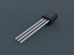 General Purpose NPN Transistor Low-poly 3D model