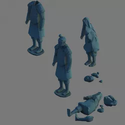 Ghosts and mountains- Terracotta Warriors and Horses 3D model