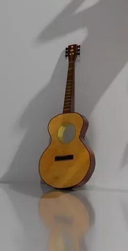 Guitar fbx 3D model