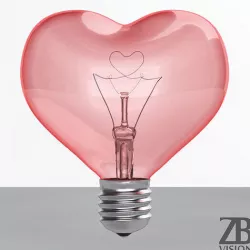 Heart Bulb 3D model