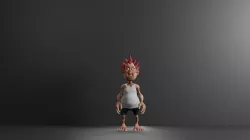 HOBBIT CHARACTER Low-poly 3D model