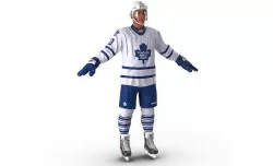 Hockey Player Toronto Maple Leafs 3D model