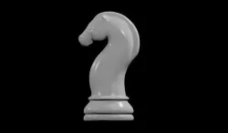 Horse Chess Game Piece - Cavalo Jogo de Xadrez 3D model