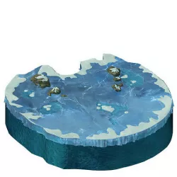Huashan Mountain Road - ice and snow broken lake 3D model