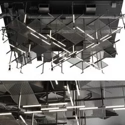 Industrial ceiling 6 3D model