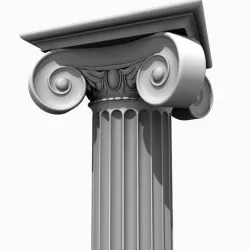 Ionic column 3D model