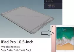 iPad Pro 10-5 inch - original dimensions 3D model