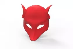Japanese fox mask 3D model