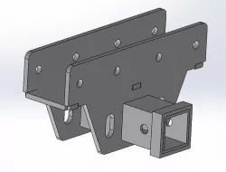 Jeep JL Rear hitch receiver 3D model