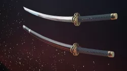 Katana Low-poly 3D model
