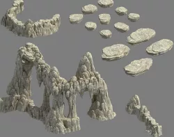 Kunlun Mountains - Mountain 04 3D model