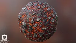 Lava PBR Seamless Texture