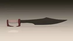 Leonid Sword Sparta Spartan King 300 Spartans Weapon Melee 3D model