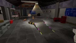 Low poly Battle bot Garage Low-poly 3D model