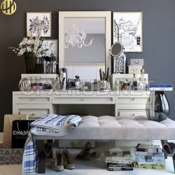 makeup table 3D model