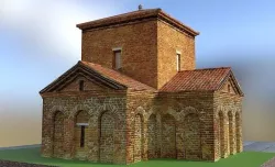 Mausoleum of Galla Placidia Low-poly 3D model