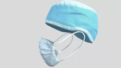 Medical mask and cap Medic Doctor 3D model