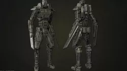 Military mech 3D model