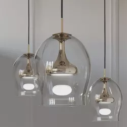 Moai 1-light Single Bell Pendant Lamp 3D model