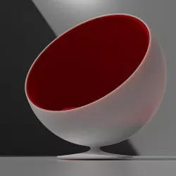 Modern ball chair 3D model