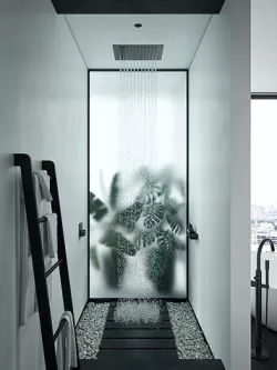 Monochrome Tropical Shower 3D model 3D model