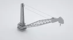 Naval Crane 2 - World War 2 Battleship 3D model