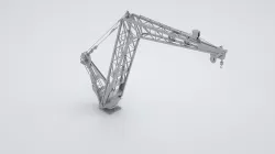 Naval Crane - World War 2 Battleship 3D model