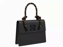 Off-White Bag Jitney Gummy Black  Low-poly 3D model