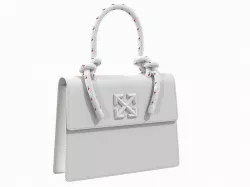Off-White Bag Jitney Gummy White  Low-poly 3D model