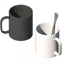 Office mug Low-poly 3D model