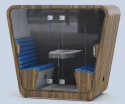 Office phone booth Low-poly 3D model