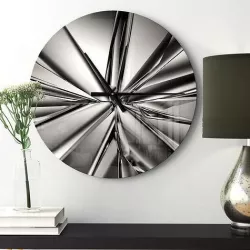 Oversized Futuristic Crystal Background Wall Clock 3D model