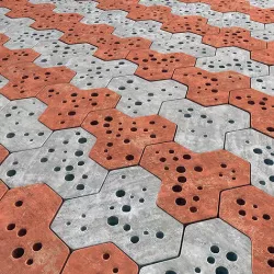 Paving stone Ngon hole n1 3D model