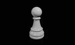 Pawn Chess Game Piece - Peao Jogo de Xadrez 3D model