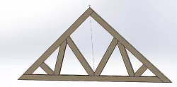 Pine Truss 3D model