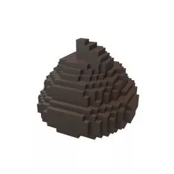 Pixel Pile of Poo v1 003 Low-poly 3D model