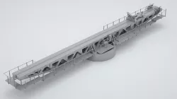 Plane Launch Pad - World War 2 Battleship 3D model
