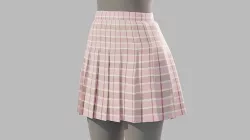 Pleated Skirt 3D model