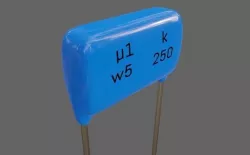 Polyester Capacitor - Electronic parts Low-poly 3D model