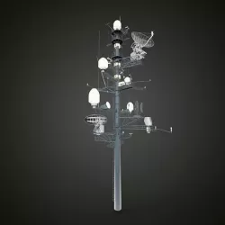 radar and anchor light 3D model