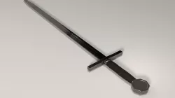 Realistic Medieval Sword 3D model