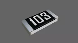 Resistor SMD - Electronic parts Low-poly 3D model