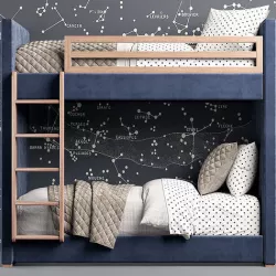 RH Carver Bed 3D model