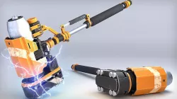 Rocket Hammer Low-poly 3D model