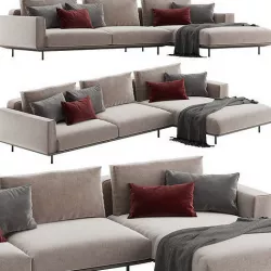 Rolf Benz Volo corner sofa 3D model
